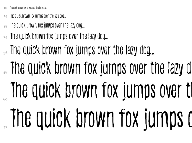 Dog Fox Zebra font waterfall